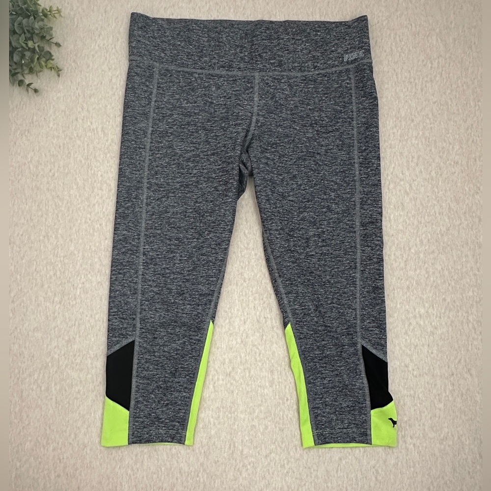 Victoria Secret Women’s PINK Gray Seamless High Rise Activewear Leggings Size M